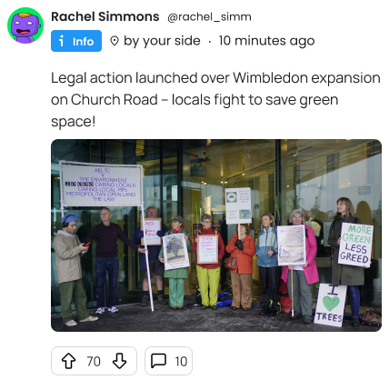 Legal action launched over Wimbledon expansion on Church Road – locals fight to save green space!